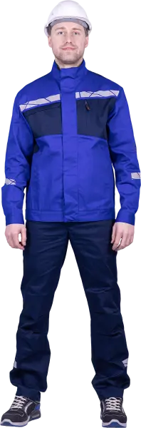 Куртка СТРОНГ ИМПОРТ (васильковый/т.синий)