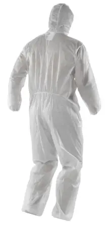 Комбинезон RUGARD® от производственных загрязнений одноразовый (белый/голубой)