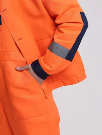 Костюм сигнальный ЛИГОР-2 СОП с ПК (оранжевый/т.синий)