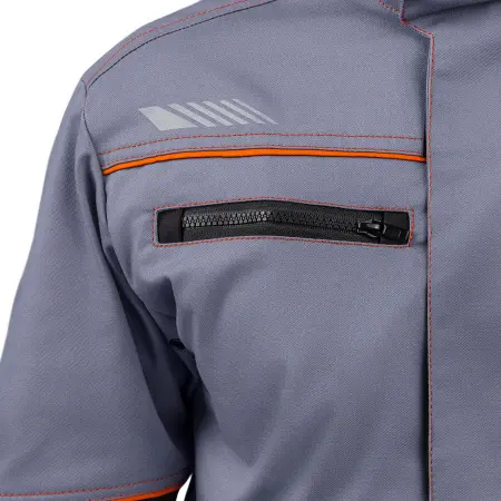 Костюм РИВЕР с БР (серый/черный/оранжевый)