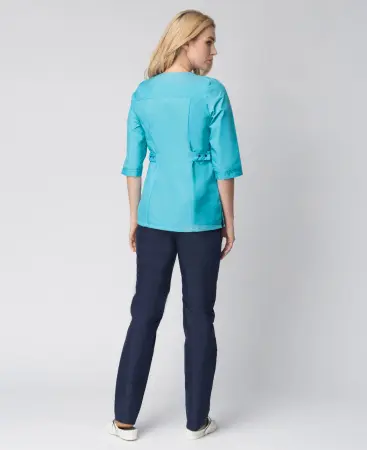 Костюм СПРИНТ женский с БР (бирюзовый/т.синий) женские медицинские