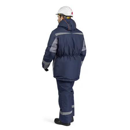 Костюм ФРЕЙЗЕР с ПК утепленный (т.синий/серый)