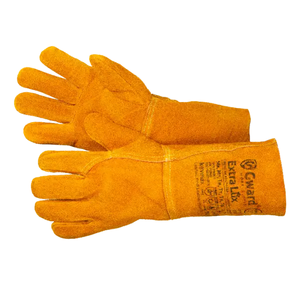 Краги EXTRA LUX из спилка без подкладки (оранжевый)