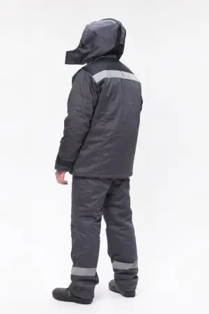 Костюм РЕГИОН-ПЛЮС с БР (серый/черный/лимонный)