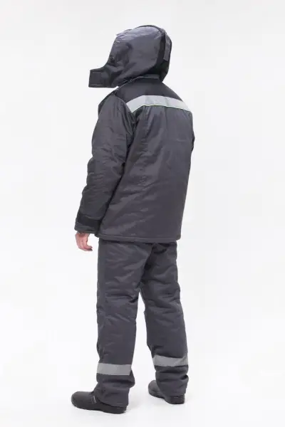 Костюм РЕГИОН-ПЛЮС с БР (серый/черный/лимонный)