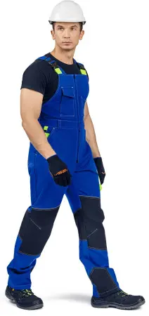 Полукомбинезон РЕЙН (василек/т.синий/лайм)