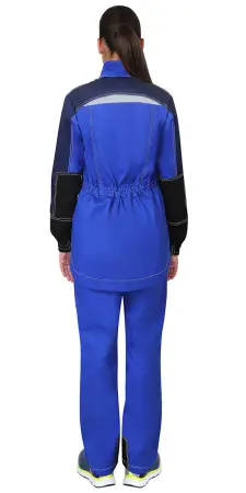 Костюм СИРИУС-ФАВОРИТ-МЕГА женский с ПК (черный/васильковый)