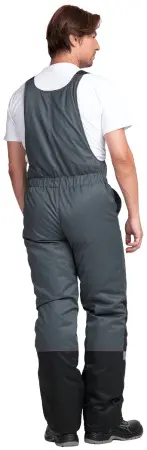 Костюм КМ-10 ЛЮКС зимний c ПК (серый/красный)