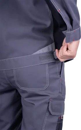 Куртка ТУРБО SAFETY (серый/чёрный/красный)