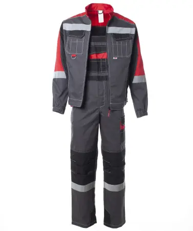 Костюм ФОРМУЛА с СОП с ПК (т.серый/красный/черный)