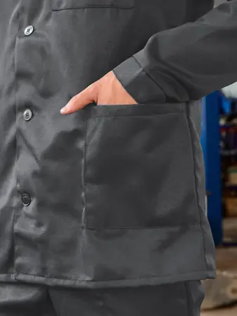 Костюм АСКЕТ-1 с БР (т.серый/оранжевый)