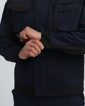 Куртка МИЛАН CH (т.синий/черный)