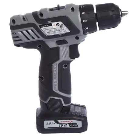 Аккумуляторная дрель-шуруповерт ИНТЕРСКОЛ ДА-18ЭР ПРОМО 436.2.2.20 18В 35Нм 2х2А/ч Аккумуляторная дрель-шуруповерт ИНТЕРСКОЛ ДА-18ЭР ПРОМО 436.2.2.20 18В 35Нм 2х2А/ч