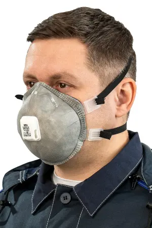 Полумаска MFA D-267V-AC фильтрующая с клапаном выдоха