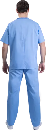 Костюм ХИРУРГ МЕДИКАЛ с БР (голубой) мужские медицинские