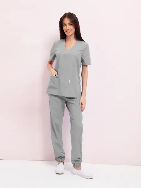 Костюм МАРТА женский с БР (серый) женские медицинские