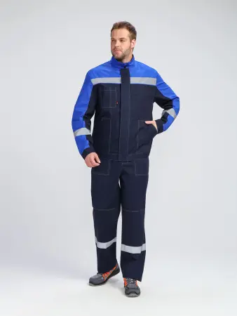 Костюм БРИГОТЕК-2 СОП с ПК (т.синий/васильковый)