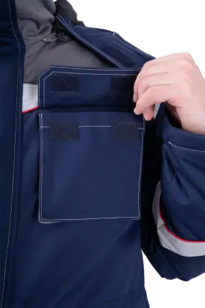 Костюм НАДЫМ зимний (т.синий/серый)