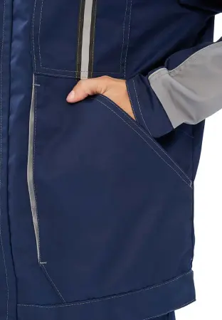 Костюм ОПТИМАЛЬНЫЙ с БР (т.синий/серый)