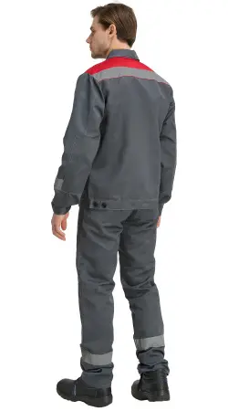 Костюм RONTA KS811 с БР (т.серый/красный) Костюм RONTA KS811 с БР (т.серый/красный)