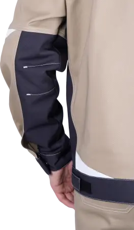 Куртка ТУРБО SAFETY (бежевый/т.серый) Куртка ТУРБО SAFETY (бежевый/т.серый)