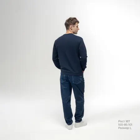 Толстовка REDFORT 355 петля-диагональ (т.синий)