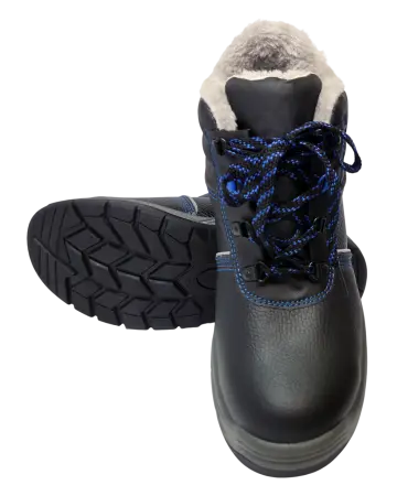 Ботинки РАБОЧИЙ SJ8077-W ПУ-ТПУ иск.мех (черный)