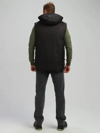 Жилет РЕЗКО зимний с капюшоном (черный)