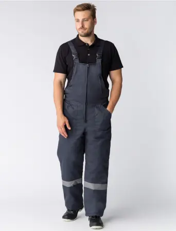 Костюм СИБЕР СОП зимний с ПК (т.серый/красный)