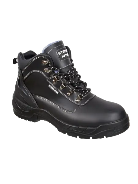 Ботинки STRONG NITRO нат. мех с КП и КС (черный/серый)