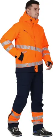 Куртка ACTIVE зимняя (оранжевый/синий)