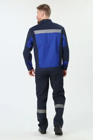 Костюм ВИРАЖ-1 с БР (т.синий/васильковый)