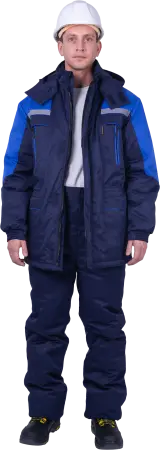 Куртка СПЕЦ зимняя (т.синий/васильковый)