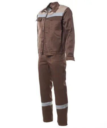 Костюм ОПТИМАЛ СОП с ПК (коричневый/бежевый)