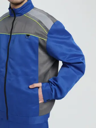 Костюм ПРАКТИК-2 СОП CH с ПК (васильковый/серый)