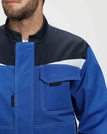 Костюм СТРОЙ-1 CH с БР (васильковый/т.синий)