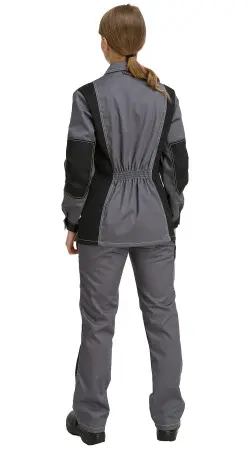 Костюм RONTA KS215 женский с ПК (т.серый/серый/черный)