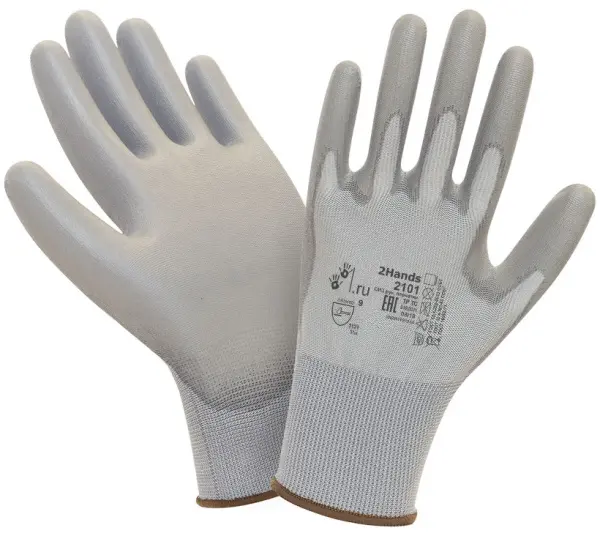 Перчатки 2HANDS AIR 2101GR трикотажные (нейлон) с полиуретановым покрытием (серый) Перчатки 2HANDS AIR 2101GR трикотажные (нейлон) с полиуретановым покрытием (серый)