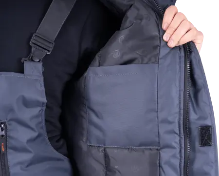 Куртка РОУД зимняя (т.серый/черный)