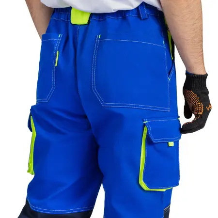 Брюки РЕЙН (василек/т.синий/лайм)