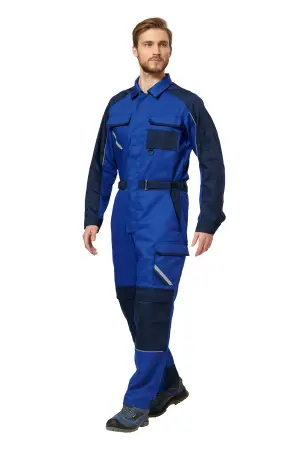 Комбинезон МЕГАПОЛИС (василек/т.синий)