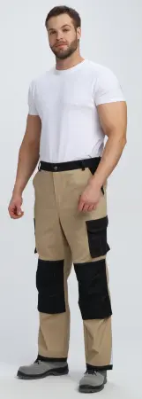 Брюки МИЛАН CH (бежевый/черный)