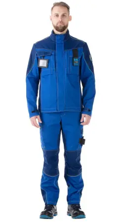 Костюм ИНДЕВОР с БР (васильковый/т.синий)