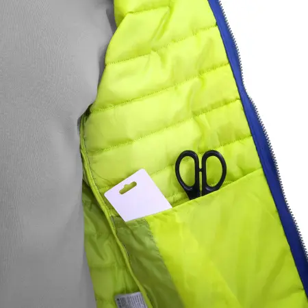 Жилет J-01 зимний (васильковый/лимонный)