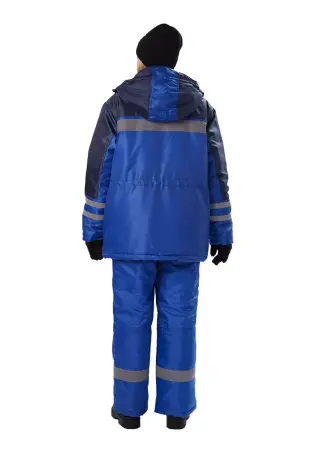 Костюм ЗИМНИК женский зимний с ПК (василек/т.синий)
