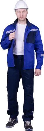 Куртка СТРОНГ ИМПОРТ (васильковый/т.синий)