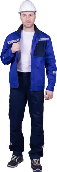 Куртка СТРОНГ ИМПОРТ (васильковый/т.синий)