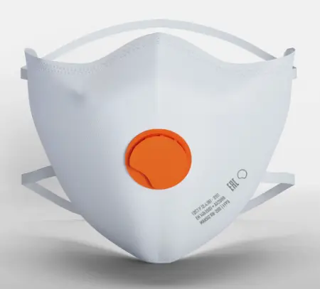 Респиратор RB-200 WHITE/GREEN с клапаном (белый/зеленый)