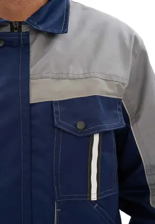 Костюм ОПТИМАЛЬНЫЙ с БР (т.синий/серый)