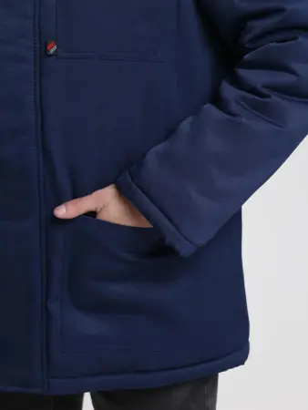 Куртка БРИГАДА NEW Смесовая зимняя (т.синий/васильковый)